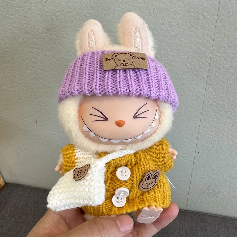 17cm Cute Labubu Doll Clothes Plush Doll Pendant Labubu Sitting Party Clothes Sweater
17cm Cute Labubu Doll Clothes Plush Doll Pendant Labubu Sitting Party Clothes Sweater