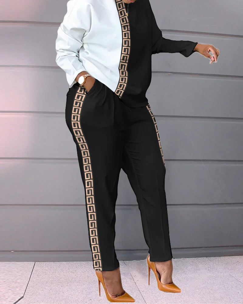 2022 New Suit Tracksuit Patchwork Women Spring Autumn Casual Pocket Ladies Set O-Neck Long Sleeve Loungewear Streetwear Outfit
2022 New Suit Tracksuit Patchwork Women Spring Autumn Casual Pocket Ladies Set O-Neck Long Sleeve Loungewear Streetwear Outfit