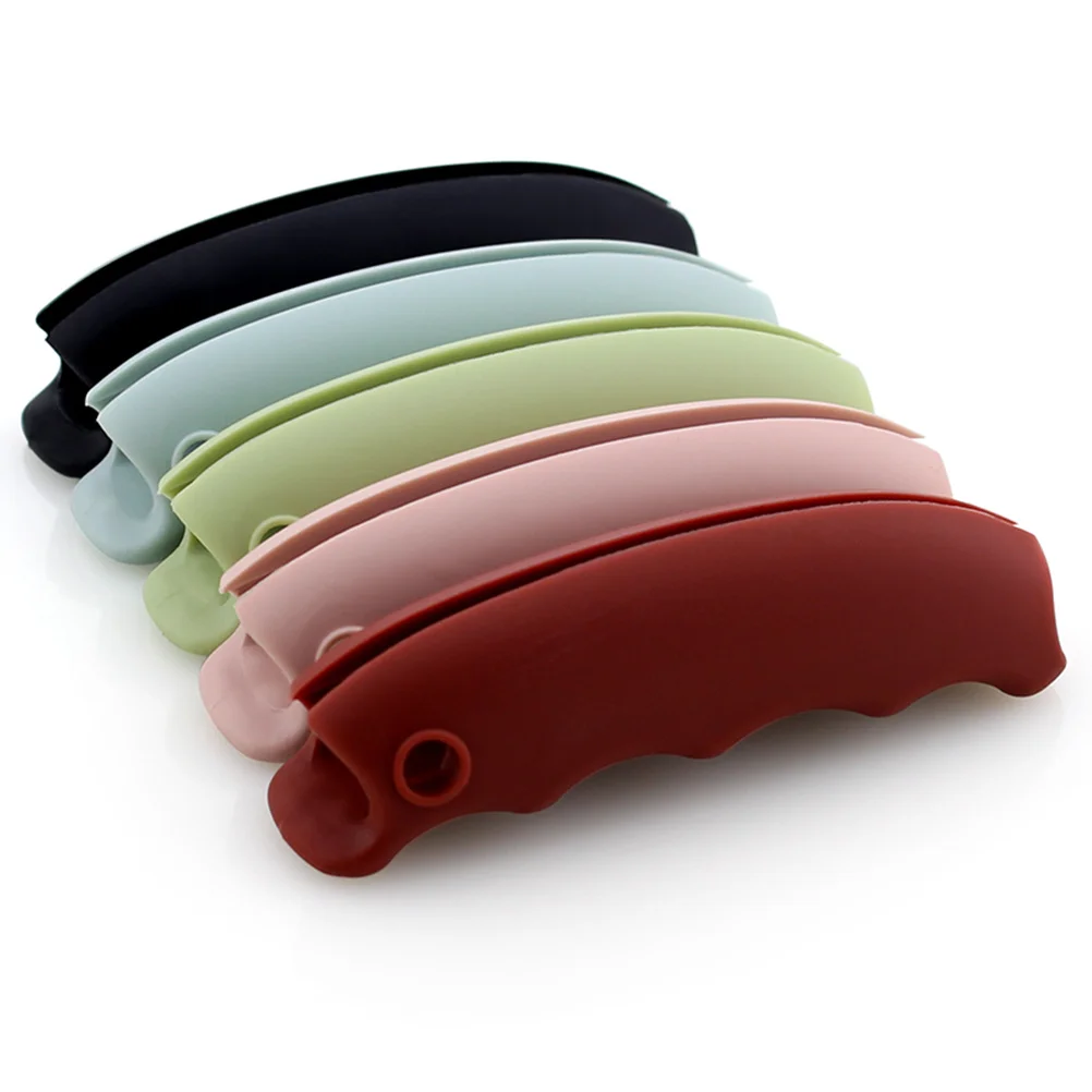 2 pcs 9X2.3X2.5Cm Silicone Grocery Bag Holder Non-Slip Finger Groove Design Labor-Saving Carrier For Shopping Heavy Load
2 pcs 9X2.3X2.5Cm Silicone Grocery Bag Holder Non-Slip Finger Groove Design Labor-Saving Carrier For Shopping Heavy Load