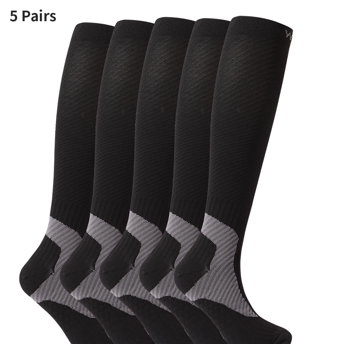 5 Pairs Women & Menof Knee-High Compression Socks — Quick-Drying, Breathable, and Versatile High-Cut Athletic Socks
5 Pairs Women & Menof Knee-High Compression Socks — Quick-Drying, Breathable, and Versatile High-Cut Athletic Socks