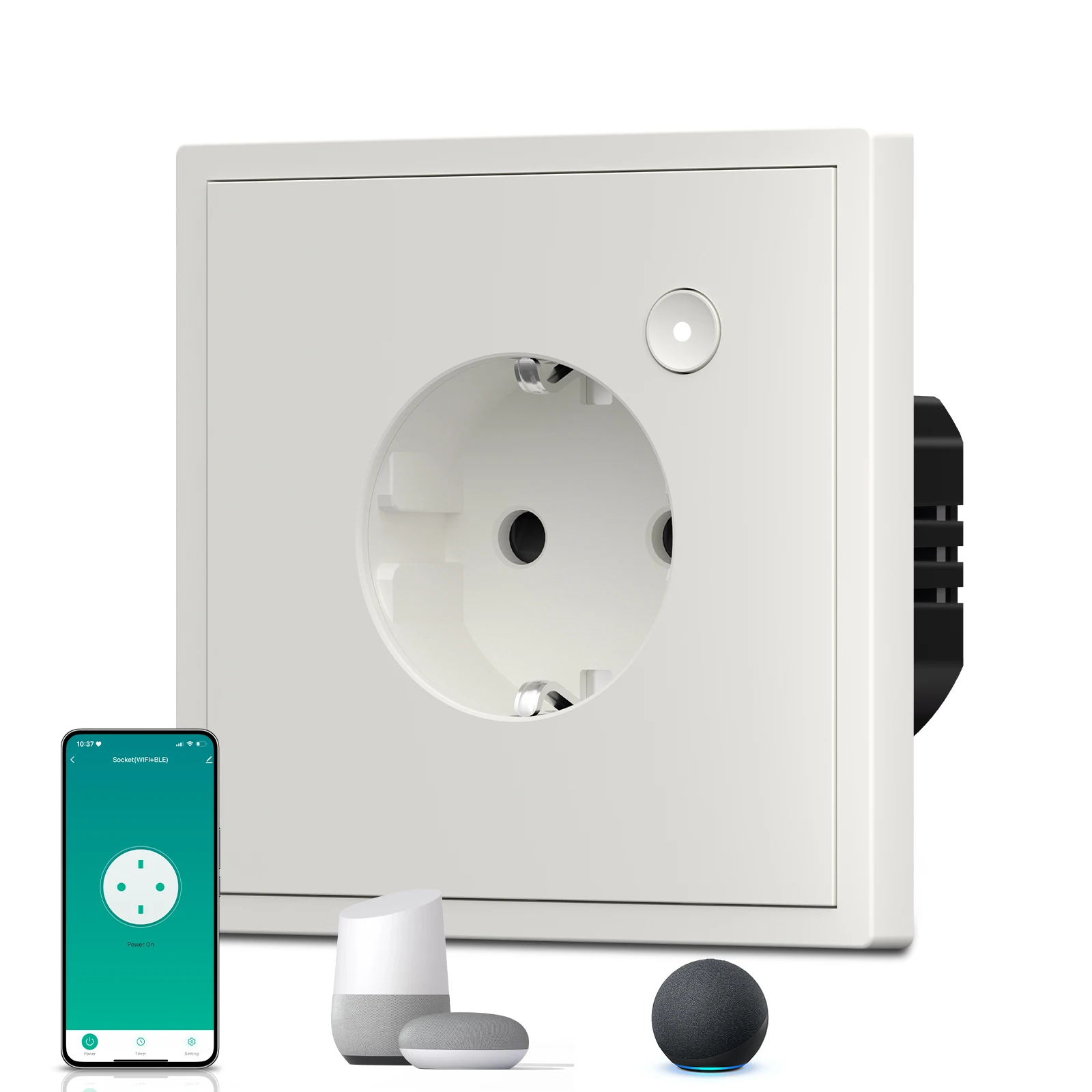 BSEED Zigbee Socket Fast 20W USB C Phone Charge Smart Wall Socket Tuya Power Monitor Socket Wall Outlet White Alexa Yandex Plug
BSEED Zigbee Socket Fast 20W USB C Phone Charge Smart Wall Socket Tuya Power Monitor Socket Wall Outlet White Alexa Yandex Plug