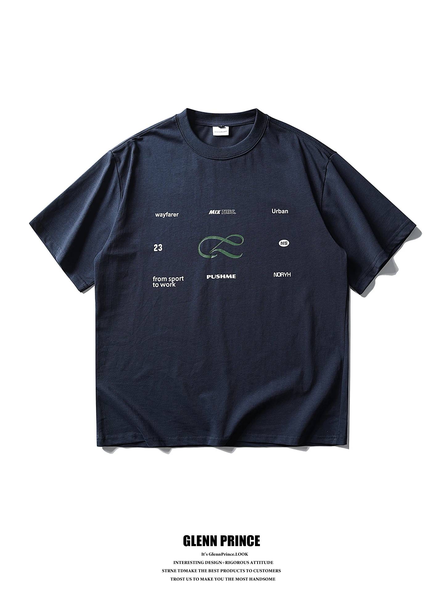 Loose Fit American Letter Print round Neck Short Sleeve T-Shirt Men's Summer Casual Top GPstudio High Street Style
Loose Fit American Letter Print round Neck Short Sleeve T-Shirt Men's Summer Casual Top GPstudio High Street Style
