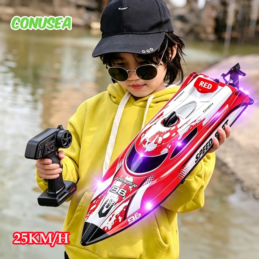 Remote Controlled Boat Rc Boat 25Km/h High Speed Speedboat Waterproof Ship Children Water Racer Outdoor Pool Toy for Kids Boys
Remote Controlled Boat Rc Boat 25Km/h High Speed Speedboat Waterproof Ship Children Water Racer Outdoor Pool Toy for Kids Boys
