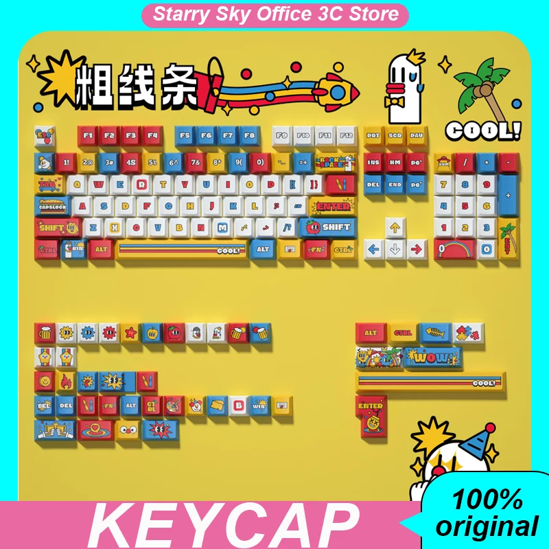 Muchoo Mechanical Keyboard Keycap 146keys Pbt Five Sided Thermal Sublimation Customized Gaming Keyboard Keycaps Laptop Accessory
Muchoo Mechanical Keyboard Keycap 146keys Pbt Five Sided Thermal Sublimation Customized Gaming Keyboard Keycaps Laptop Accessory