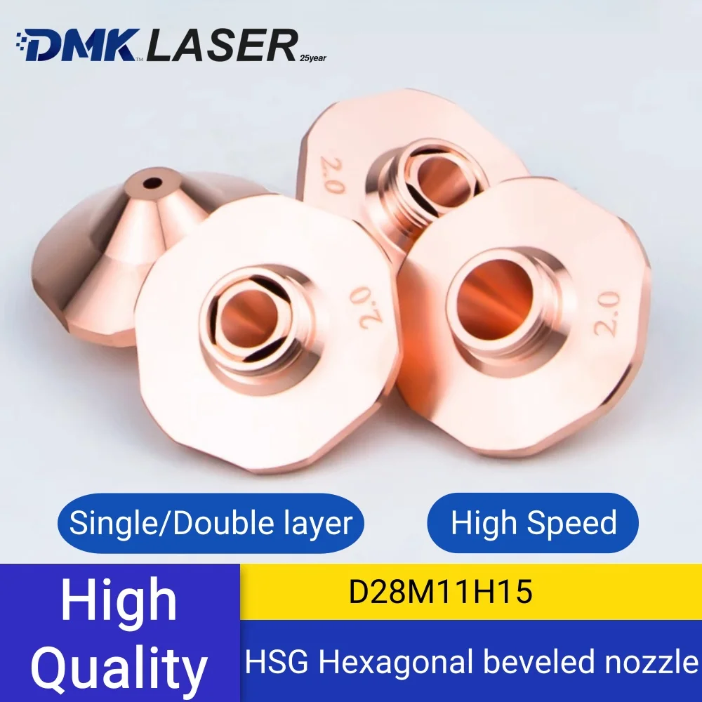 HSG Hongshan D28 M11 H15 hexagonal bevelled nozzle Hexagon high speed DC laser cutting machine cutting nozzle lace
HSG Hongshan D28 M11 H15 hexagonal bevelled nozzle Hexagon high speed DC laser cutting machine cutting nozzle lace