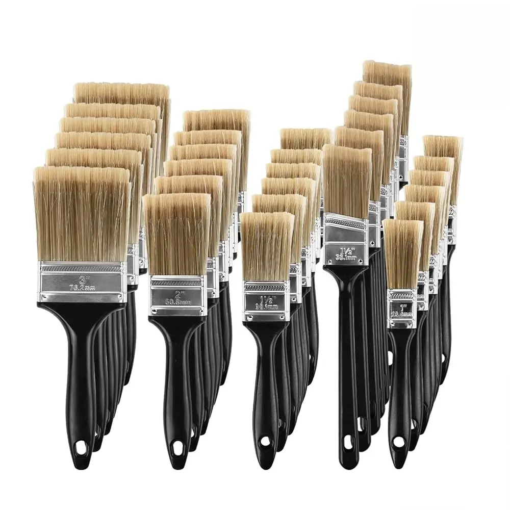 Free Shipping-30 Pieces Paint Brush Set, 5 Sizes Chip Paintbrush Bulk for Wall Home House Trim, Professional Multi-Purpose Home
Free Shipping-30 Pieces Paint Brush Set, 5 Sizes Chip Paintbrush Bulk for Wall Home House Trim, Professional Multi-Purpose Home