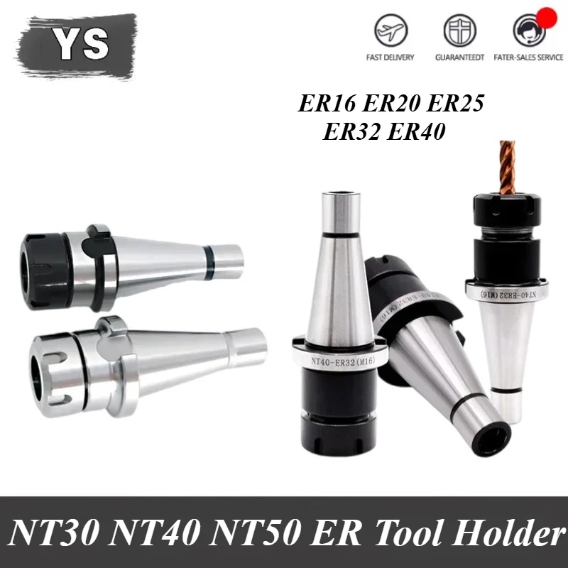 YS NT30 NT40 ER11 ER16 ER20 ER25 ER32 ER40 Tool Holder ISO30 ISO40 NT ER Tool Hold Collet for Cnc Milling Machine Tool Spindle
YS NT30 NT40 ER11 ER16 ER20 ER25 ER32 ER40 Tool Holder ISO30 ISO40 NT ER Tool Hold Collet for Cnc Milling Machine Tool Spindle