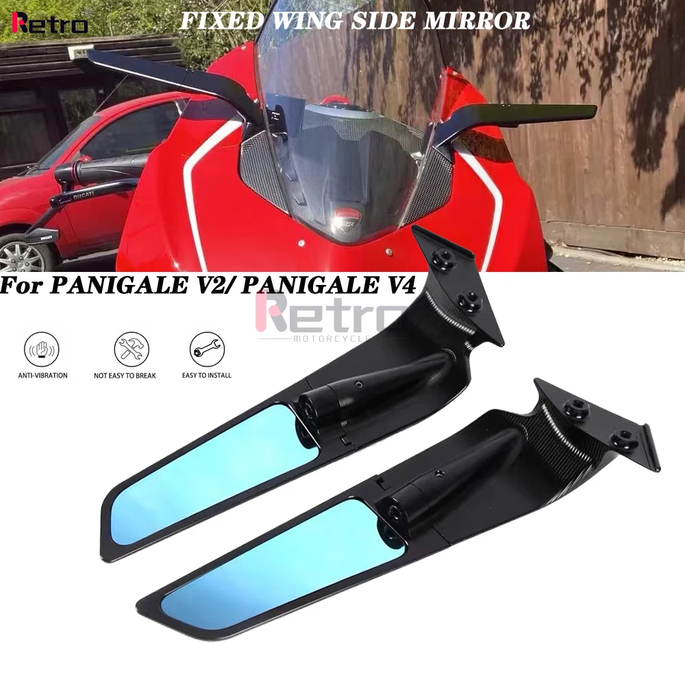 New Motorcycle For Ducati Panigale V2 2020-2023 PANIGALE V4 2019-2022 Rearview Mirrors Rotating Adjustable Wing Mirrors
New Motorcycle For Ducati Panigale V2 2020-2023 PANIGALE V4 2019-2022 Rearview Mirrors Rotating Adjustable Wing Mirrors