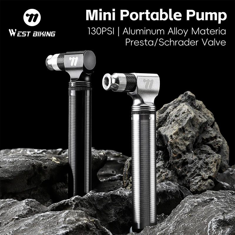 Mini Bicycle Pump 130PSI Portable Aluminum Alloy Bike Pump for Schrader/Presta Valve MTB Road Bike Accessories
Mini Bicycle Pump 130PSI Portable Aluminum Alloy Bike Pump for Schrader/Presta Valve MTB Road Bike Accessories