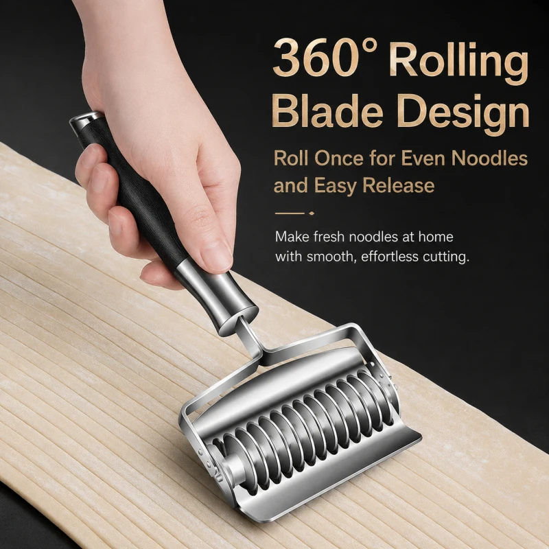 304 Stainless Steel Noodle Cutter, Manual Dough Press Maker, Multifunctional Pasta Slicer Roller, Home Kitchen Gadget
304 Stainless Steel Noodle Cutter, Manual Dough Press Maker, Multifunctional Pasta Slicer Roller, Home Kitchen Gadget