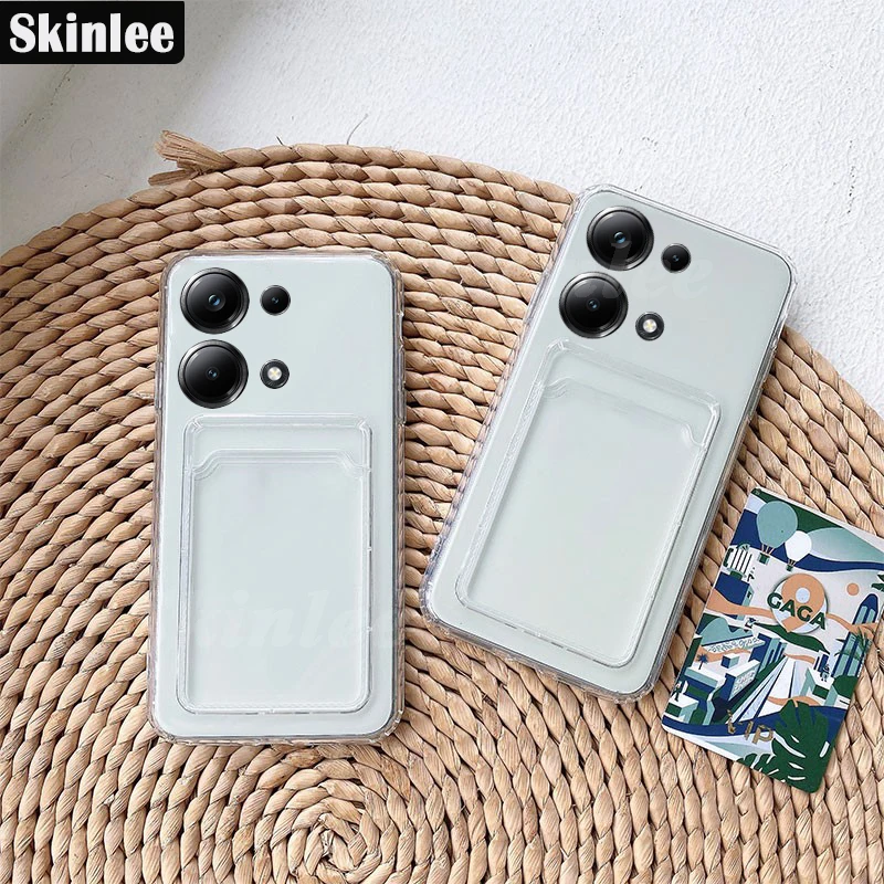 Skinlee Case For Xiaomi Poco M6 Pro 4G Card Slot Clear Plastic Wallet Shell For Redmi Note 13 Pro Shockproof PC Soft Phone Cover
Skinlee Case For Xiaomi Poco M6 Pro 4G Card Slot Clear Plastic Wallet Shell For Redmi Note 13 Pro Shockproof PC Soft Phone Cover