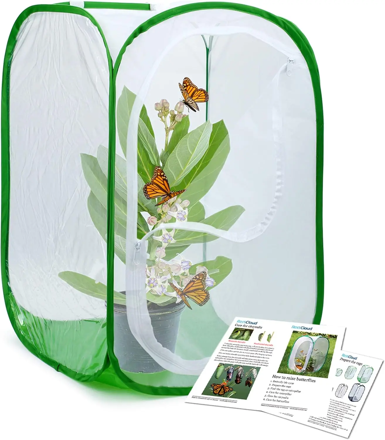 Professional Butterfly Habitat Insect Cage Pop-up with Polyester Bottom for Easy Clean
Professional Butterfly Habitat Insect Cage Pop-up with Polyester Bottom for Easy Clean