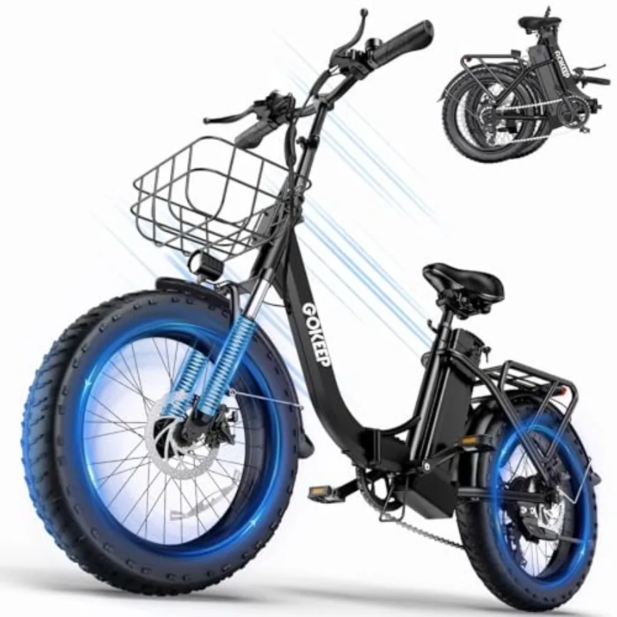 Electric commuter bicycle for adults: aluminum frame black 1300W motor with 52V 13Ah removable battery 75-mile range foldable f
Electric commuter bicycle for adults: aluminum frame black 1300W motor with 52V 13Ah removable battery 75-mile range foldable f