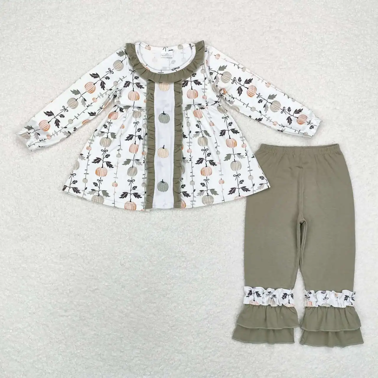 Thanksgiving embroidered pumpkin RTS new baby fall girl long-sleeved trousers girl floral trousers wholesale clothing
Thanksgiving embroidered pumpkin RTS new baby fall girl long-sleeved trousers girl floral trousers wholesale clothing