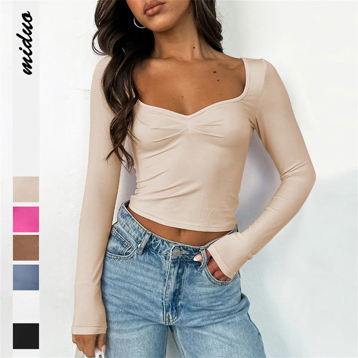 Women Knitted Squar Neck Cropped Pullover Sexy Solid Skinny Off The Shoulder Long Sleeve Y2k Clothing Autumn Spring Casual Tops
Women Knitted Squar Neck Cropped Pullover Sexy Solid Skinny Off The Shoulder Long Sleeve Y2k Clothing Autumn Spring Casual Tops