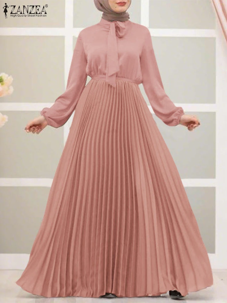 2025 ZANZEA Elegant Long Sleeve Muslim Dress Abaya Women Pleated Maxi Dresses Stylish Long Robe Ramadan Sundress IsIamic Cloth
2025 ZANZEA Elegant Long Sleeve Muslim Dress Abaya Women Pleated Maxi Dresses Stylish Long Robe Ramadan Sundress IsIamic Cloth
