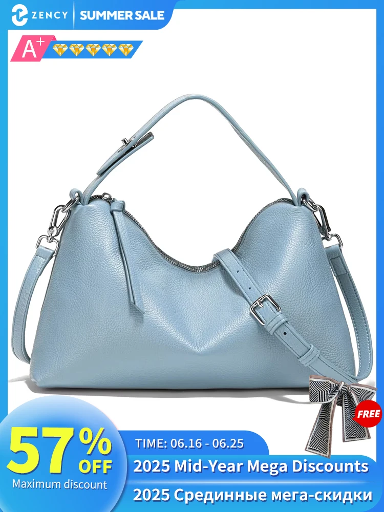 Zency Genuine Leather Tophandle Bag Fashion Hobo Bag Women Shoulder Handbag Crossbody Designer Elegant White Satchel Retro Brown
Zency Genuine Leather Tophandle Bag Fashion Hobo Bag Women Shoulder Handbag Crossbody Designer Elegant White Satchel Retro Brown