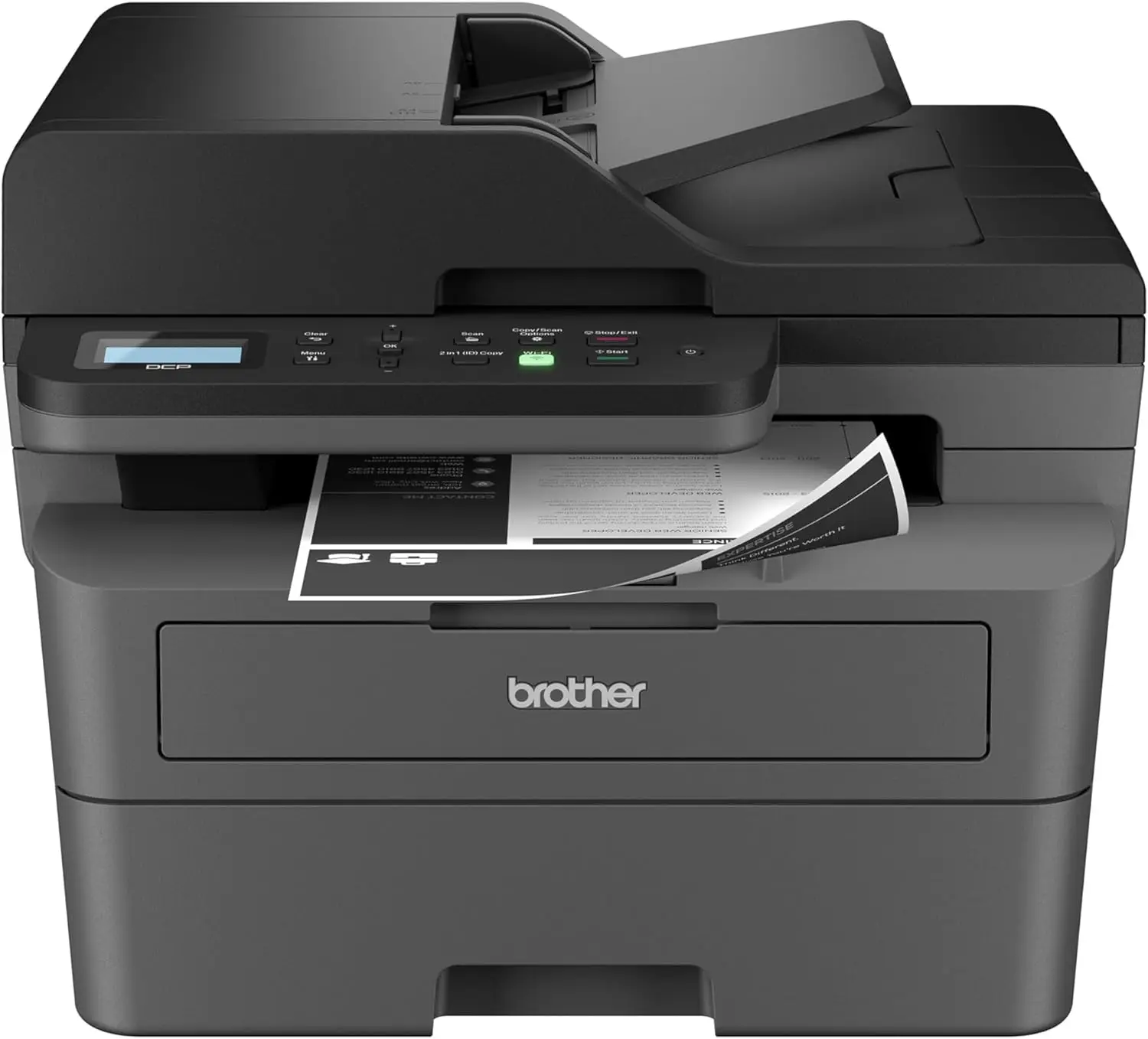 DCP-L2640DW Wireless Compact Monochrome Multi-Function Laser Printer with Copy and Scan, Duplex, Mobile, Black & White
DCP-L2640DW Wireless Compact Monochrome Multi-Function Laser Printer with Copy and Scan, Duplex, Mobile, Black & White