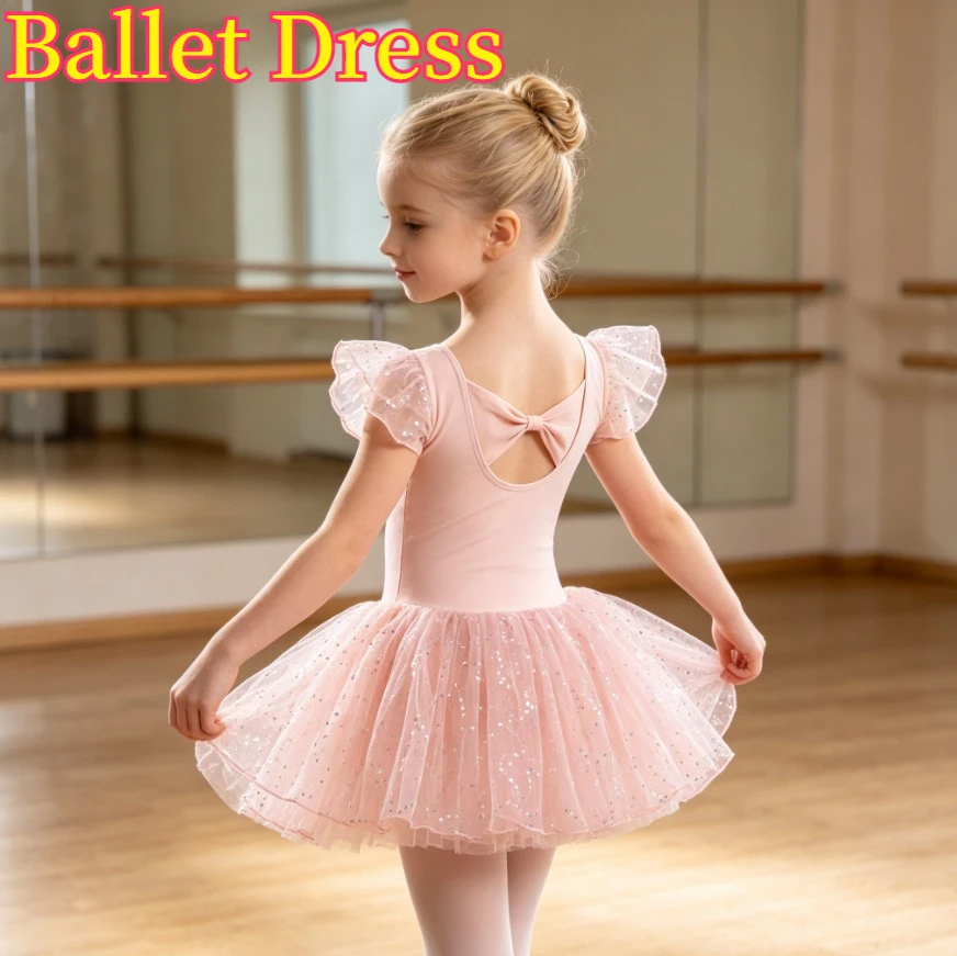 Girls Polka Dot Short Sleeve Summer Ballet Tutu Dress For Kids Daily Class Training Professional Gymnastics Stage Mesh Clothing
Girls Polka Dot Short Sleeve Summer Ballet Tutu Dress For Kids Daily Class Training Professional Gymnastics Stage Mesh Clothing