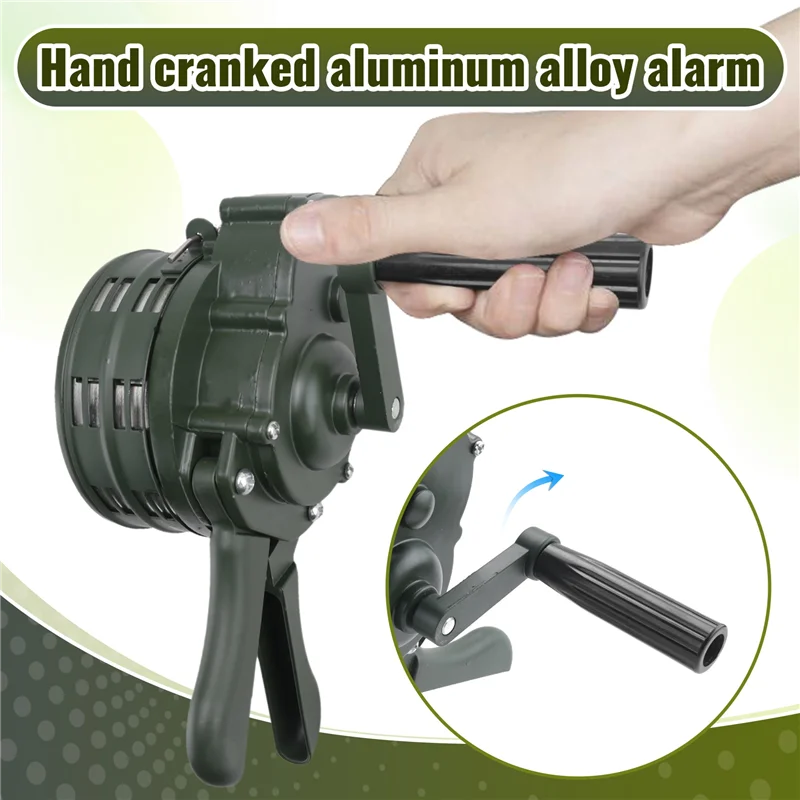 Emergency Hand Crank Siren Horn 110DB Manual Operated Warning School Shopping Fire Air Raid Safety Alarm System Component
Emergency Hand Crank Siren Horn 110DB Manual Operated Warning School Shopping Fire Air Raid Safety Alarm System Component