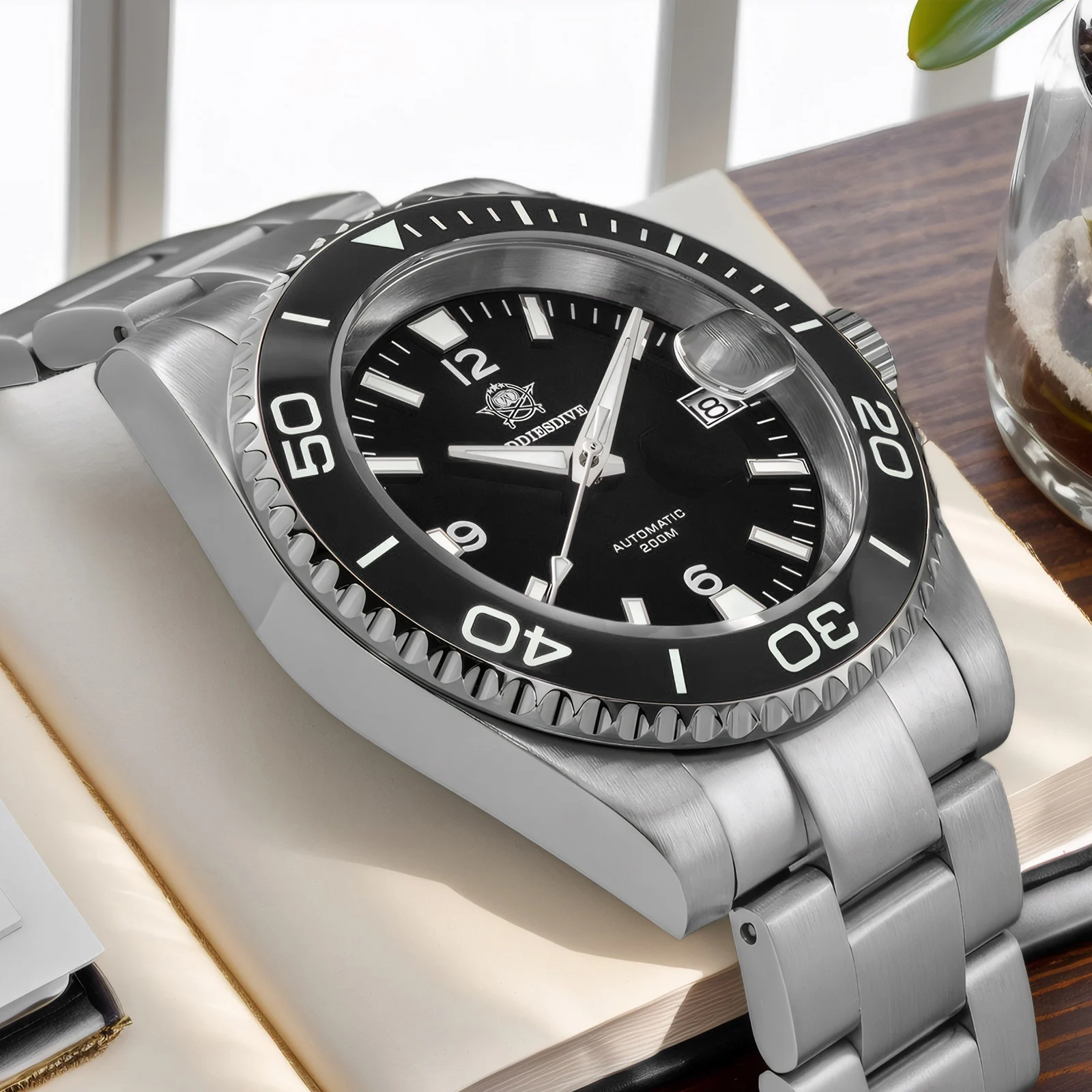 ADDIESDIVE AD2505 Automatic Mechanical Watch 20Bar Waterproof Sapphire Glass Watches Super Luminous Stainless Steel Wristwatches
ADDIESDIVE AD2505 Automatic Mechanical Watch 20Bar Waterproof Sapphire Glass Watches Super Luminous Stainless Steel Wristwatches