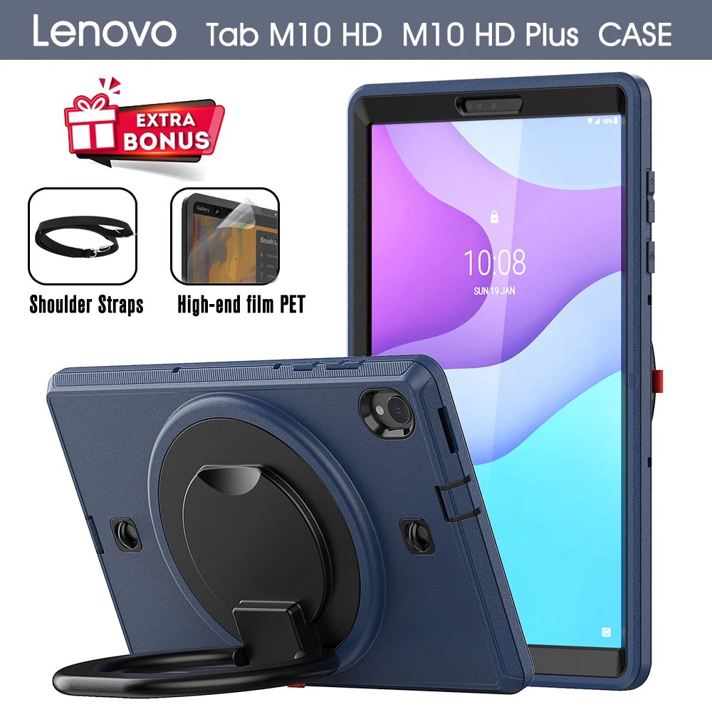 For Lenovo Tab M10 HD Plus 10.3 Case For 10.1 Generation Shockproof Tablet Cover Handle Stand
For Lenovo Tab M10 HD Plus 10.3 Case For 10.1 Generation Shockproof Tablet Cover Handle Stand