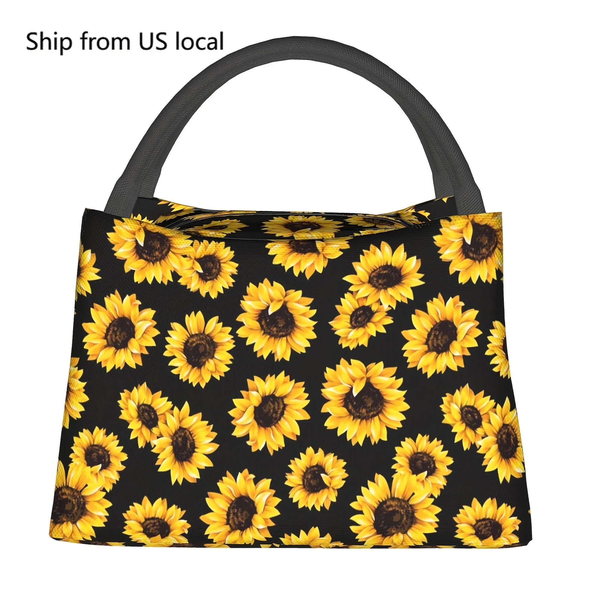 1pc Sunflower Pattern, Portable And Reusable Refrigerated Bag, Insulated Lunch Bag, A Must-have For Camping Beaches, Homes, Offi
1pc Sunflower Pattern, Portable And Reusable Refrigerated Bag, Insulated Lunch Bag, A Must-have For Camping Beaches, Homes, Offi
