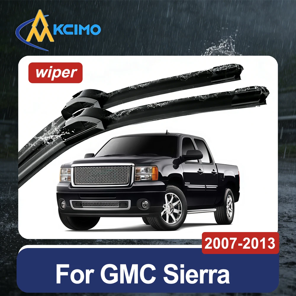 Rubber Streak-Free Windshield Wipers Set of 2 For GMC Sierra GMT900 2007-2013 All-Season Silent Wiper Blades Easy Install
Rubber Streak-Free Windshield Wipers Set of 2 For GMC Sierra GMT900 2007-2013 All-Season Silent Wiper Blades Easy Install