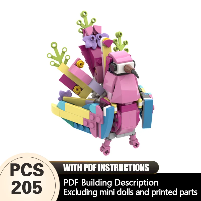 Creators Animal Series Model MOC Building Bricks Pink Peacock Modular Technology Gifts Holiday Assemble Children Toys Suit
Creators Animal Series Model MOC Building Bricks Pink Peacock Modular Technology Gifts Holiday Assemble Children Toys Suit