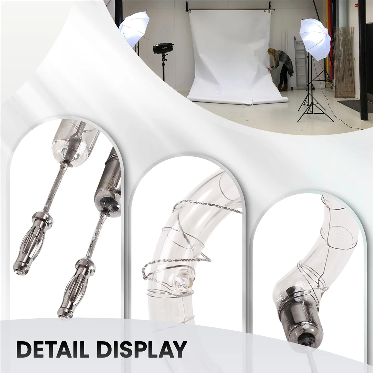 400Ws Professional Flash Tube for Godox SK400/SK400/SP400/DP400/300D/400D/GS400/Q5300/05400/TC400 Flash Vogue
400Ws Professional Flash Tube for Godox SK400/SK400/SP400/DP400/300D/400D/GS400/Q5300/05400/TC400 Flash Vogue