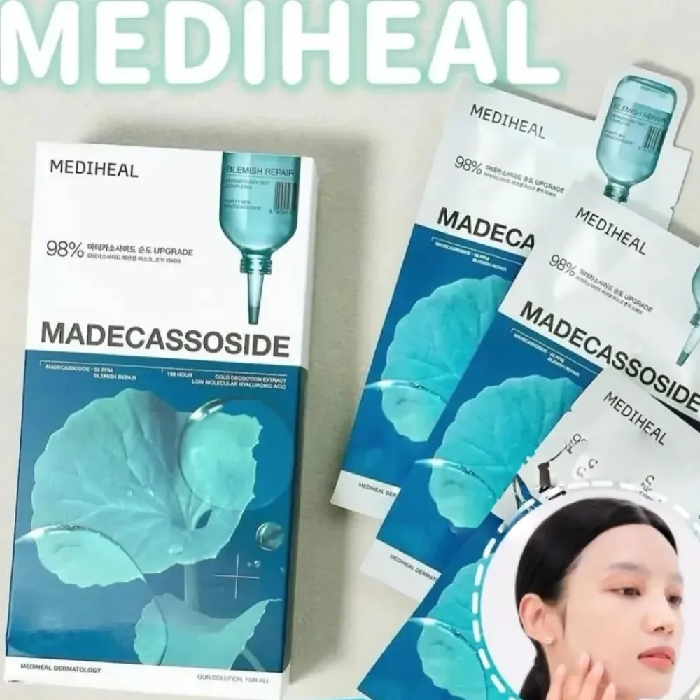 Mediheal 98% Pure Madecassoside Mask Korean Centella Asiatica Essence Mask Sheet Repairs Skin Barrier Reduce Acne Brand Marks
Mediheal 98% Pure Madecassoside Mask Korean Centella Asiatica Essence Mask Sheet Repairs Skin Barrier Reduce Acne Brand Marks