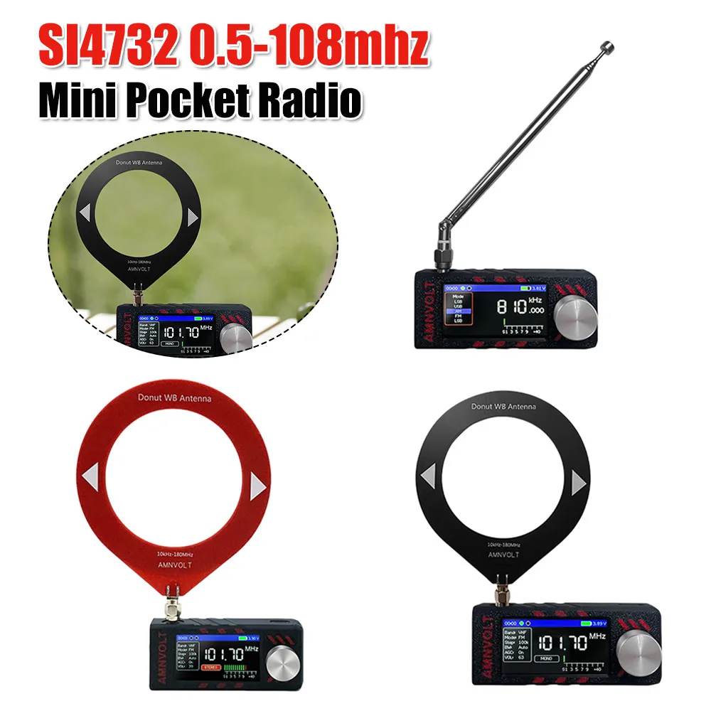 Портативное мини-радио SI4732 с антенной, 0.5-108 МГц, USB, AM/FM, вседиапазонный радиоприемник
Портативное мини-радио SI4732 с антенной, 0.5-108 МГц, USB, AM/FM, вседиапазонный радиоприемник