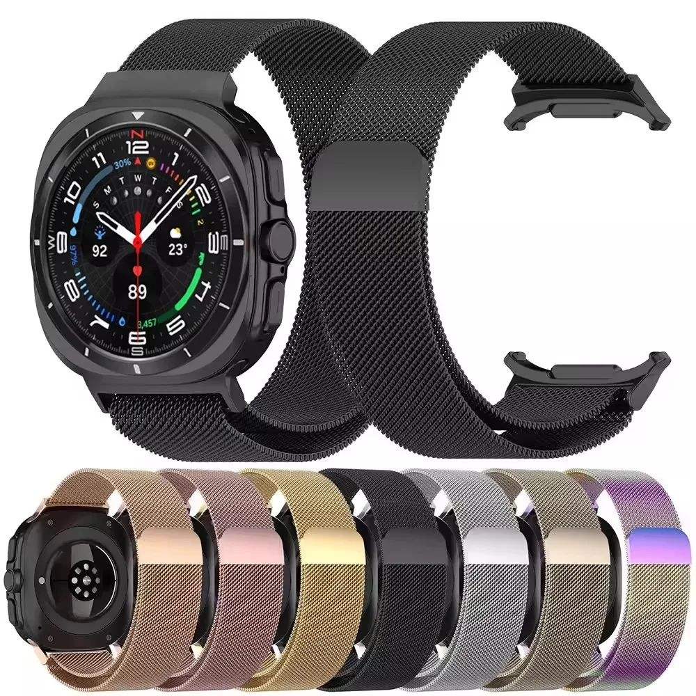 Stainless Steel Band For Samsung Watch 7 Ultra 47mm Correa Magnetic Milanese Loop Strap For Samsung Galaxy Watch Ultra 47mm
Stainless Steel Band For Samsung Watch 7 Ultra 47mm Correa Magnetic Milanese Loop Strap For Samsung Galaxy Watch Ultra 47mm