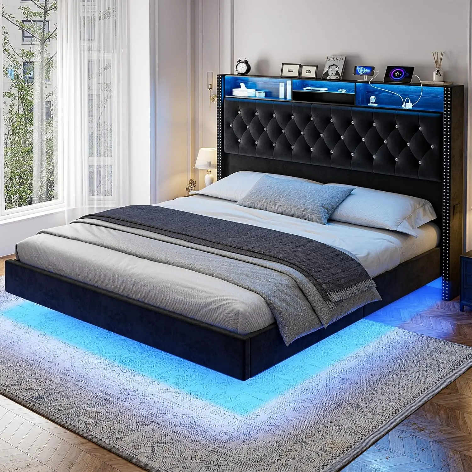 Кровать-платформа King Size с мягким изголовьем, местом для хранения, зарядной станцией, LED-подсветкой, 60-дюймовым изголовьем-козырьком, на заказ
Кровать-платформа King Size с мягким изголовьем, местом для хранения, зарядной станцией, LED-подсветкой, 60-дюймовым изголовьем-козырьком, на заказ