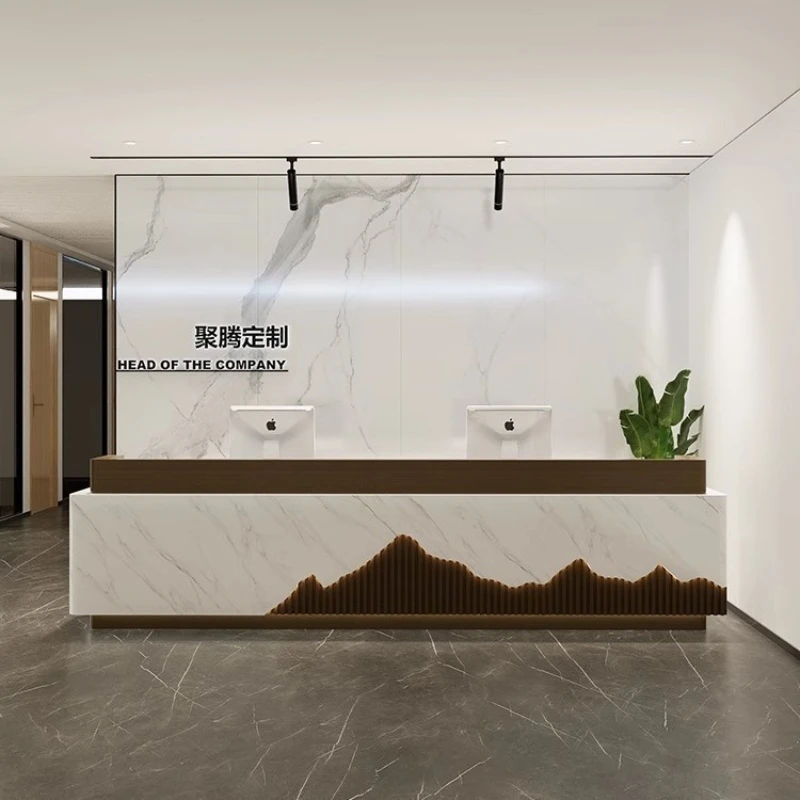 Light Luxury Simplr Reception Desks Modern Advanced Baked Reception Desks Paint Hotel Lobby Counter Office Furniture Receptie
Light Luxury Simplr Reception Desks Modern Advanced Baked Reception Desks Paint Hotel Lobby Counter Office Furniture Receptie