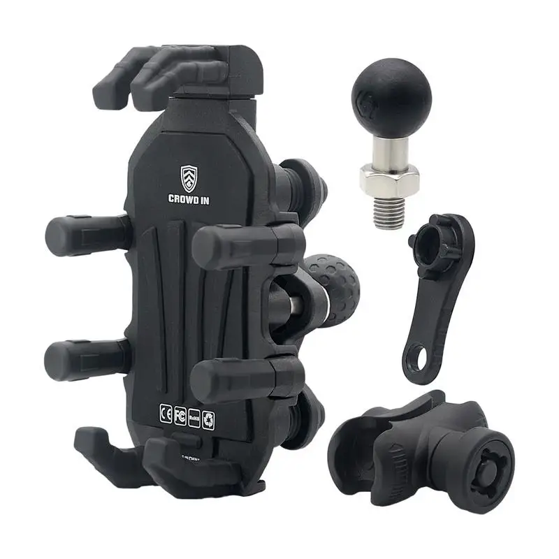 Motorcycle Phone Holder 360 Degree Rotation Strong Protection Adjustable Holder With Anti-theft Knob Automatically Lock Release
Motorcycle Phone Holder 360 Degree Rotation Strong Protection Adjustable Holder With Anti-theft Knob Automatically Lock Release