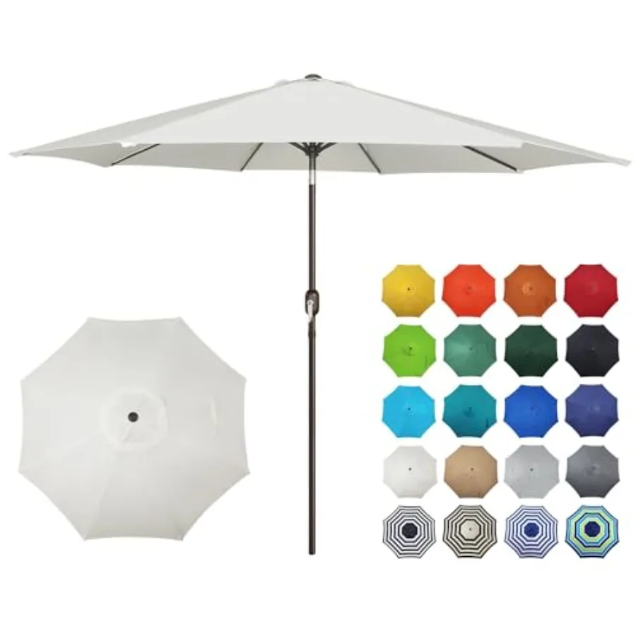 10FT Outdoor Patio Umbrella for yard and table use polyester fabric beige 8-rib steel frame with push-button tilt and crank mec
10FT Outdoor Patio Umbrella for yard and table use polyester fabric beige 8-rib steel frame with push-button tilt and crank mec