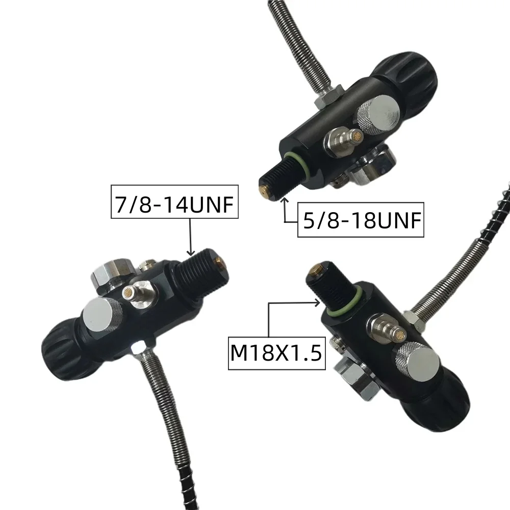 5/8-18UNF, 7/8-14UNF or M18X1.5 Thread hpa valve High Pressure Tank Charging Valve Cylinder Air Fill Station Refill Adapter
5/8-18UNF, 7/8-14UNF or M18X1.5 Thread hpa valve High Pressure Tank Charging Valve Cylinder Air Fill Station Refill Adapter