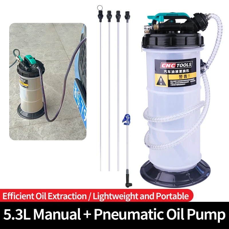 5.3L Manual pneumatic pumping unit Automobile motorcycle oil replacement tool Engine pump pumps waste oil brake oil
5.3L Manual pneumatic pumping unit Automobile motorcycle oil replacement tool Engine pump pumps waste oil brake oil