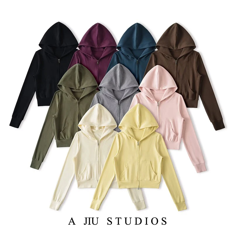 Американский ретро-кардиган с капюшоном, спортивная толстовка, верхняя одежда, женский повседневный кардиган на молнии для осени, утягивающий, с эффектом похудения
Американский ретро-кардиган с капюшоном, спортивная толстовка, верхняя одежда, женский повседневный кардиган на молнии для осени, утягивающий, с эффектом похудения