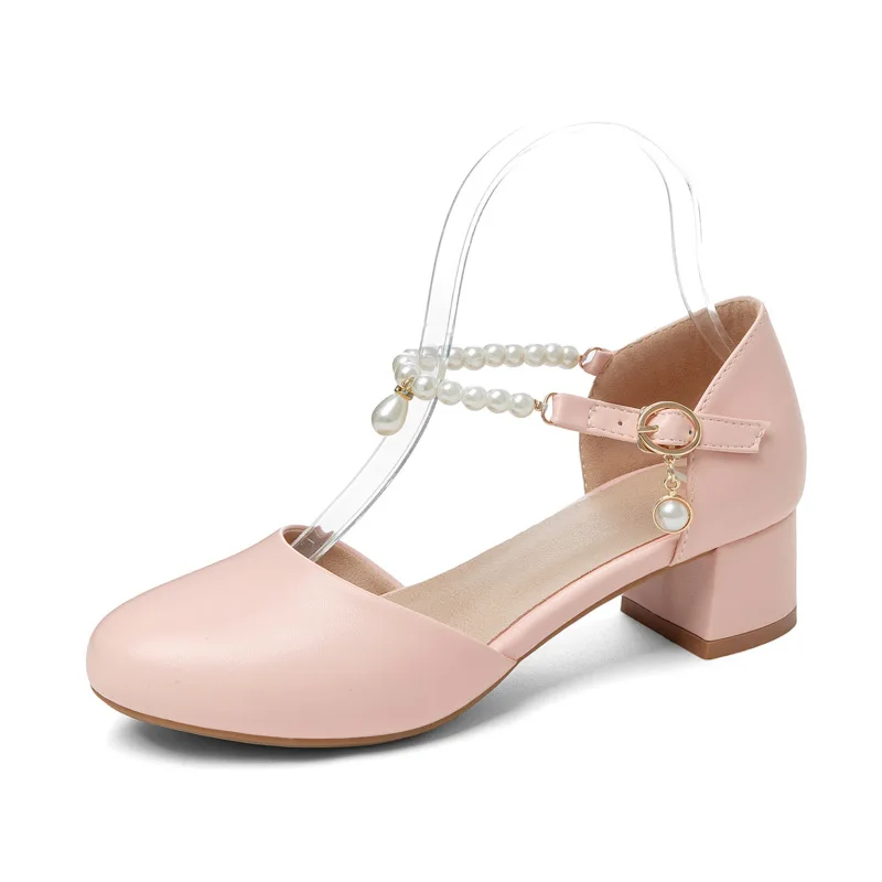 Lolita Girls Sandals Sweet String Bead Women High Heel Shoes Princess Cosplay Party Shoes Fashion Summer Ladies Pumps Size 30-43
Lolita Girls Sandals Sweet String Bead Women High Heel Shoes Princess Cosplay Party Shoes Fashion Summer Ladies Pumps Size 30-43