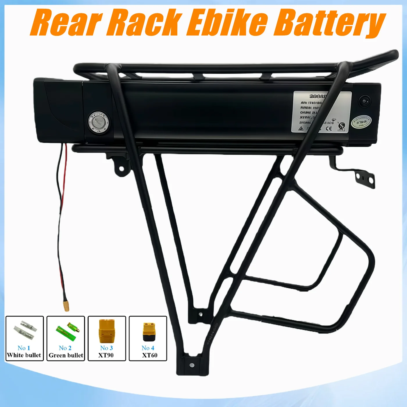 Original 48V 52V 36V high quality 30AH 40AH 50AH Rear Rack Batteria Pack For 2000W 1500W 1000W 750W 500W 350W motor +charger
Original 48V 52V 36V high quality 30AH 40AH 50AH Rear Rack Batteria Pack For 2000W 1500W 1000W 750W 500W 350W motor +charger