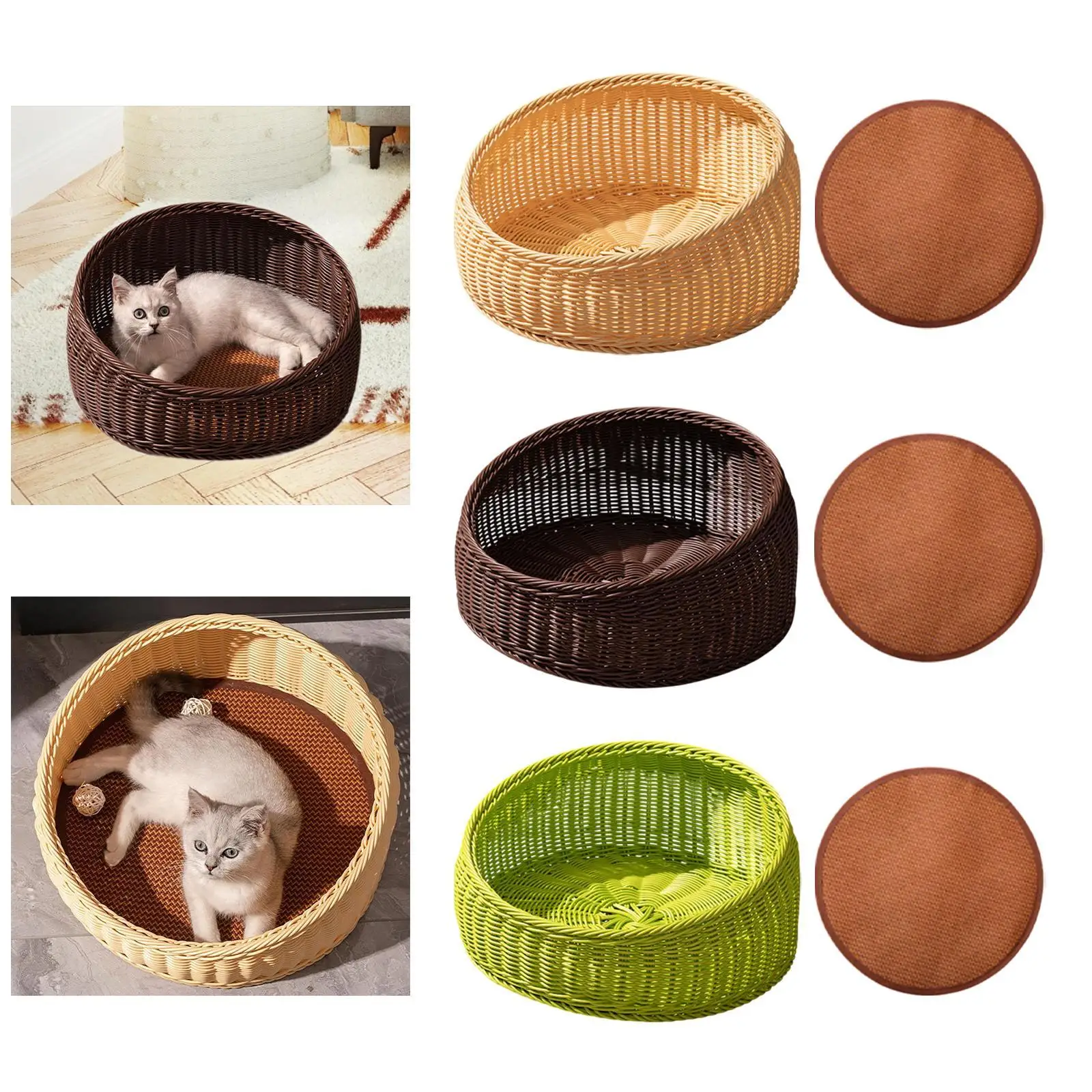 Тканая корзина для кошачьей кровати, полузакрытое кошачье гнездо, устойчивое к царапинам
Тканая корзина для кошачьей кровати, полузакрытое кошачье гнездо, устойчивое к царапинам