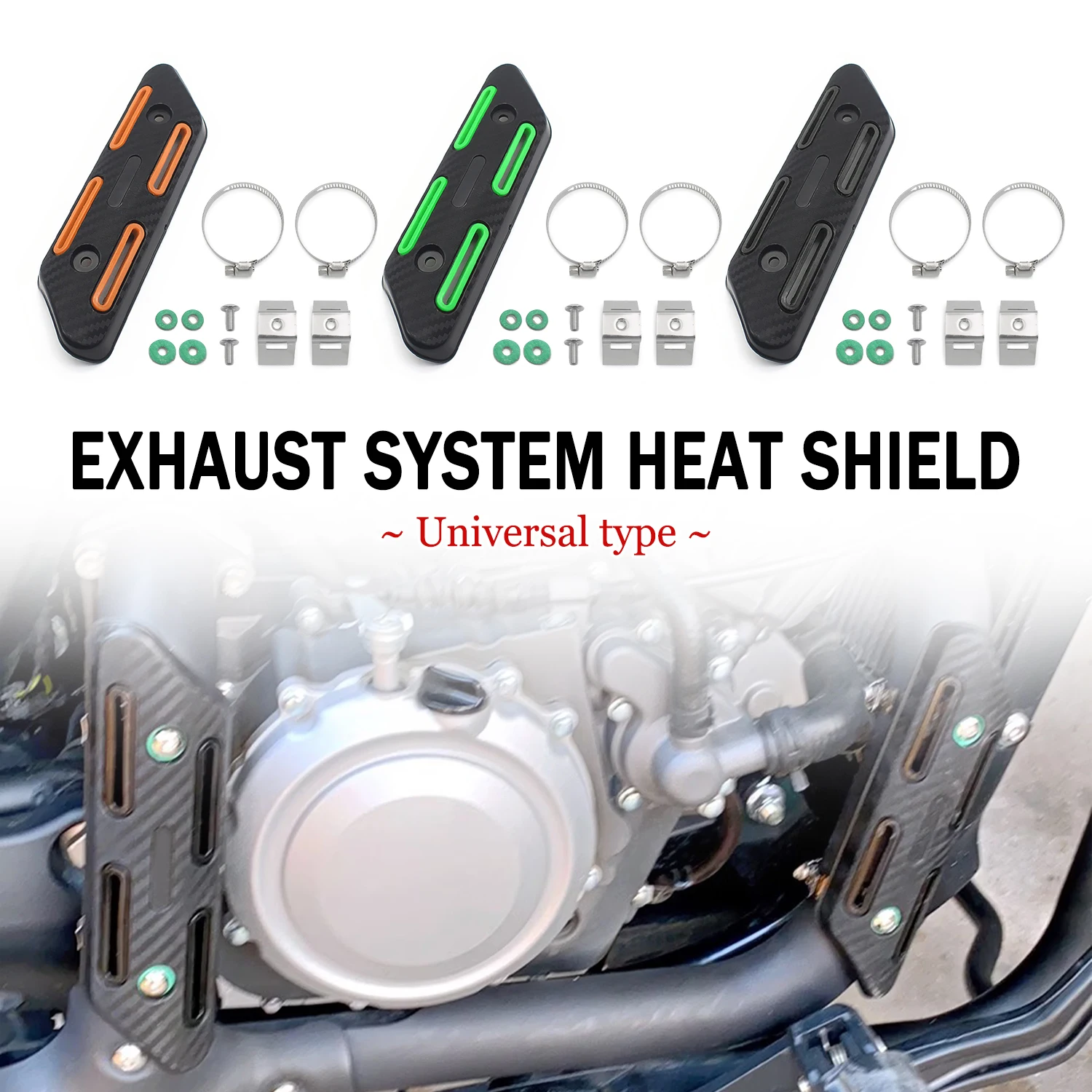 Motorcycle Exhaust Heat Shield Universal Protector Anti-scalding Guard cover Exhaust Tube Pipe Heat Shield Protection
Motorcycle Exhaust Heat Shield Universal Protector Anti-scalding Guard cover Exhaust Tube Pipe Heat Shield Protection
