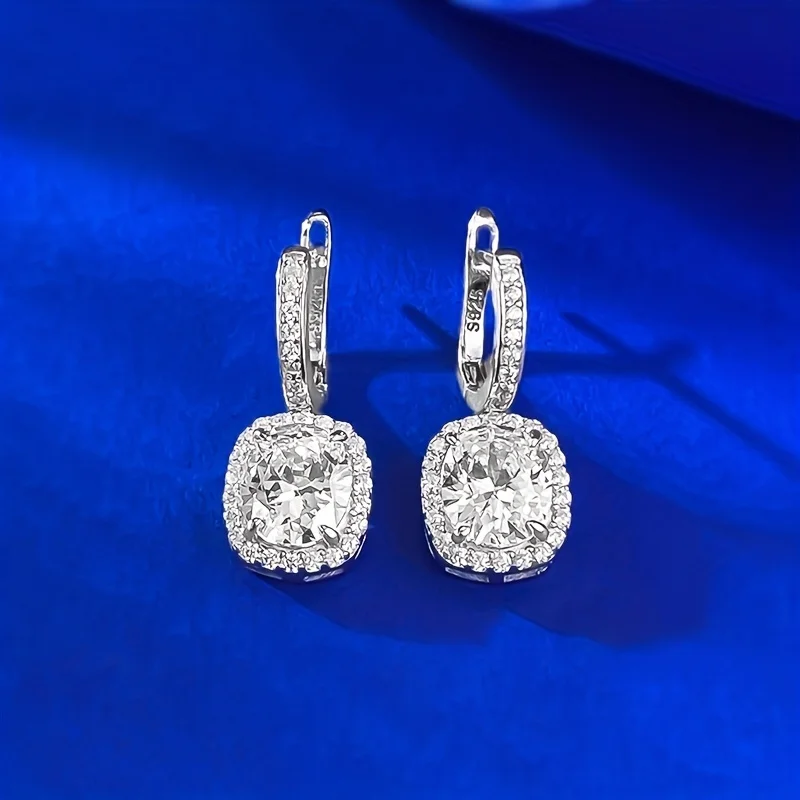 SGARIT Sparkling White Diamond Drop Earrings for Women Lab Diamond 925 Sterling Silver with Gold Plated Wedding Party Jewelry
SGARIT Sparkling White Diamond Drop Earrings for Women Lab Diamond 925 Sterling Silver with Gold Plated Wedding Party Jewelry