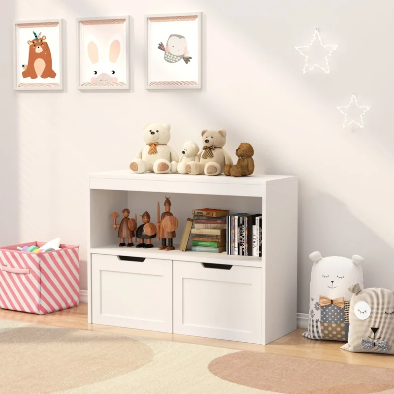 White Book and Toy Storage Cabinet Organizer
White Book and Toy Storage Cabinet Organizer
