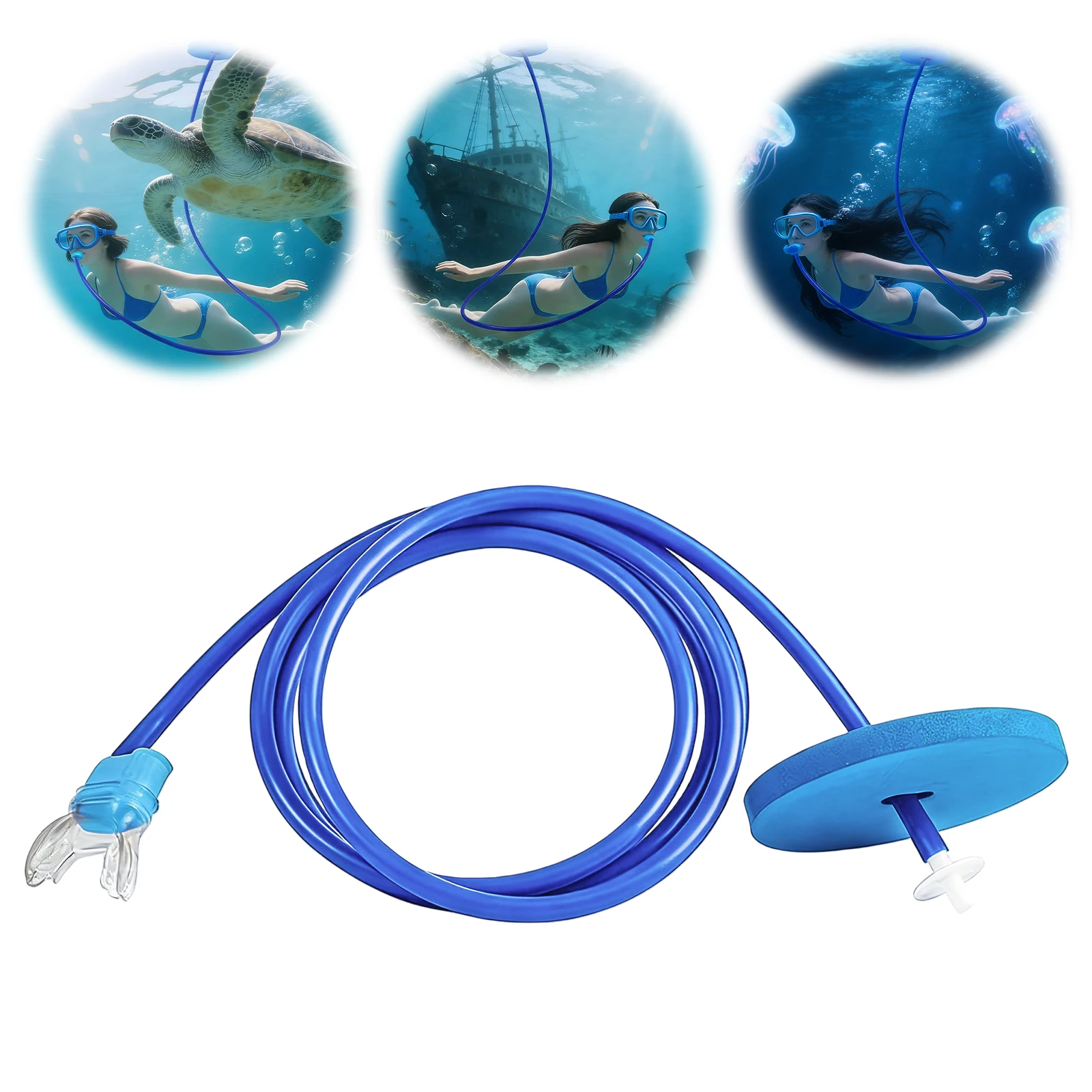 Swimming Snorkel with Silicone Mouthpiece Diving Snorkel Tube Lightweight for Freediving Training and Snorkelling
Swimming Snorkel with Silicone Mouthpiece Diving Snorkel Tube Lightweight for Freediving Training and Snorkelling