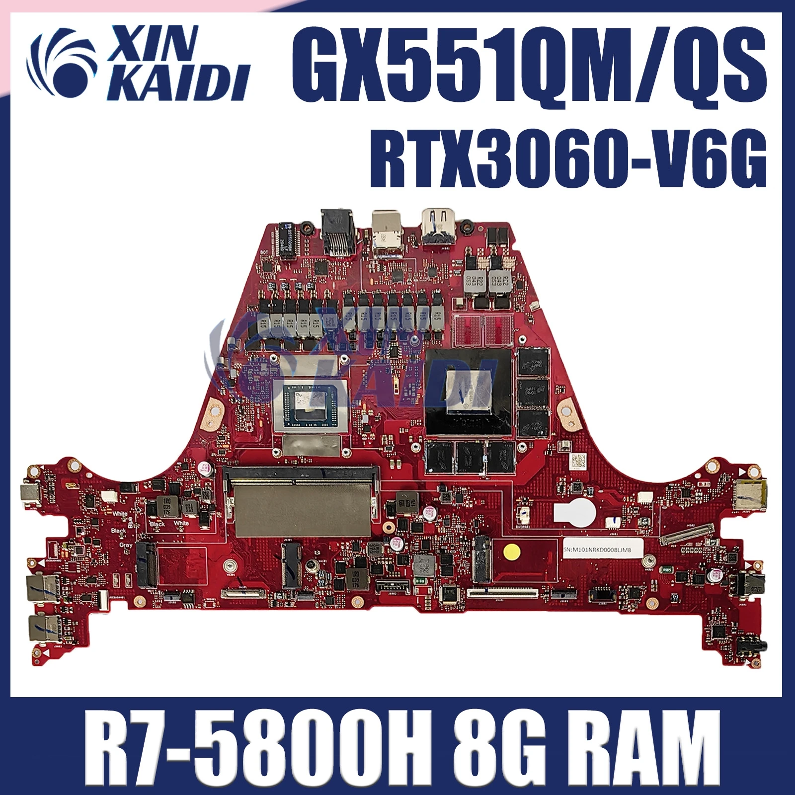 Материнская плата GX551QS для ноутбука ASUS GX551QR GX551QM материнская плата с процессором R7-5800H RTX3060 GPU 8GB-RAM
Материнская плата GX551QS для ноутбука ASUS GX551QR GX551QM материнская плата с процессором R7-5800H RTX3060 GPU 8GB-RAM