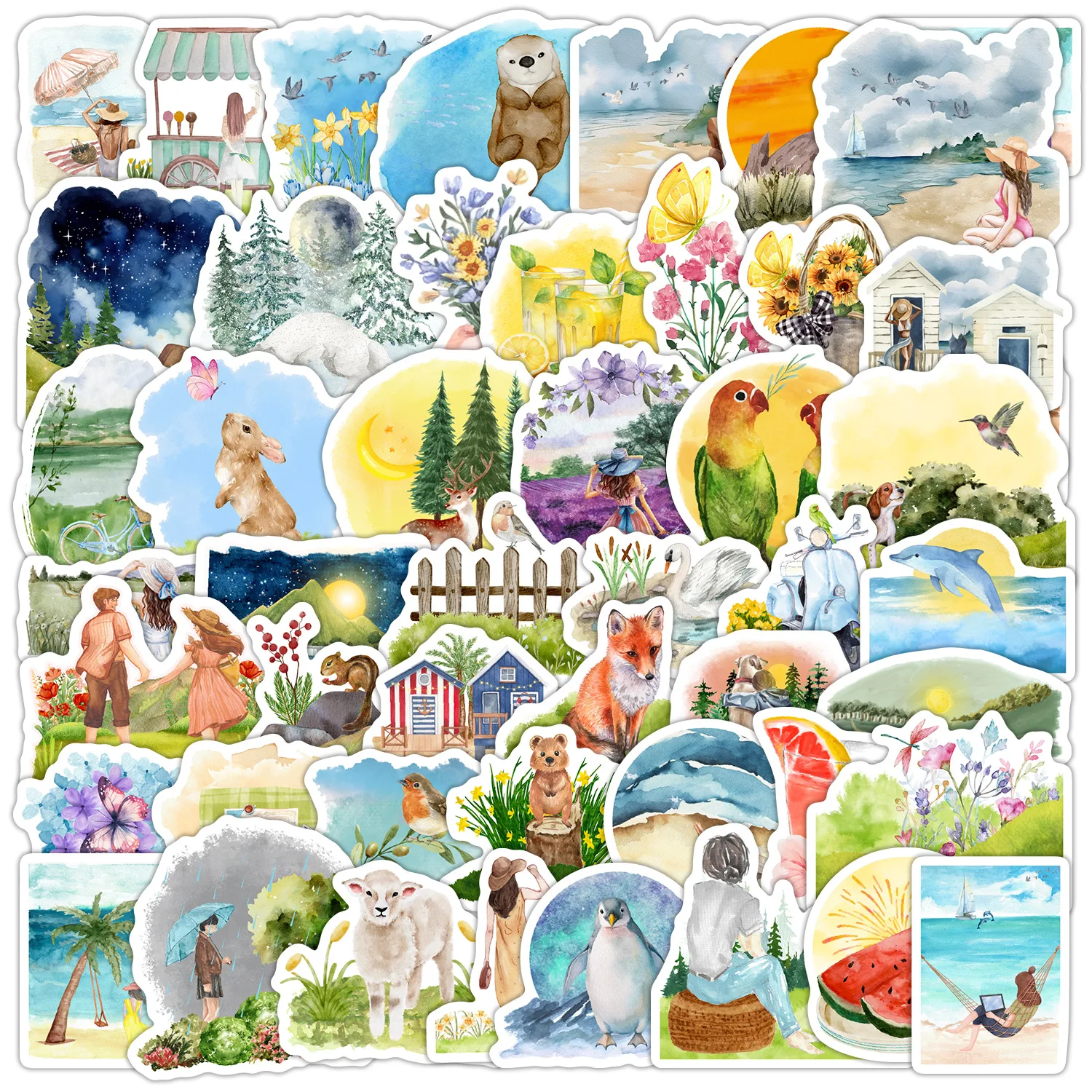 10/50PCS Watercolor Spring Cartoon Cute Fun Doodle Stickers DIY Scooter Bicycle Refrigerator Desk Waterproof Decal Toy Gift
10/50PCS Watercolor Spring Cartoon Cute Fun Doodle Stickers DIY Scooter Bicycle Refrigerator Desk Waterproof Decal Toy Gift