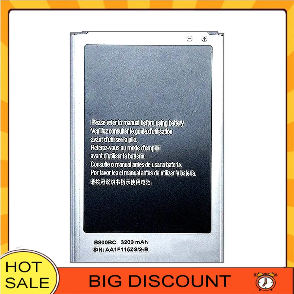 Аккумулятор мобильного телефона B800BE B800BC 3200 мАч для Samsung Galaxy Note 3 Iii Note3 N9000 N9005 N900 N900A N900M
Аккумулятор мобильного телефона B800BE B800BC 3200 мАч для Samsung Galaxy Note 3 Iii Note3 N9000 N9005 N900 N900A N900M